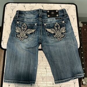 Miss Me Bermuda Denim Shorts